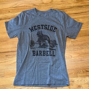 Westside Barbell t shirt medium Heather gray weights